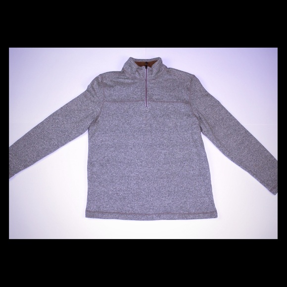 G.H.BASS.CO Men's XL Grey Pullover 1/2 zip Sweater - Picture 1 of 4